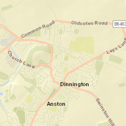 Dinnington Street Map