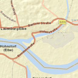 Lauenburg Street Map