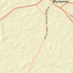 Myszyniec Street Map