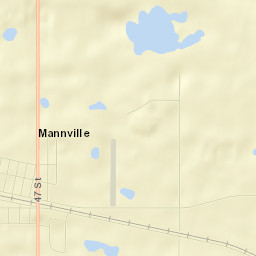 Mannville Street Map