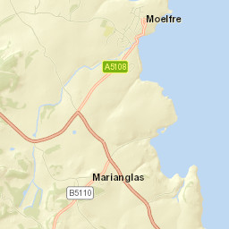 Moelfre Street Map