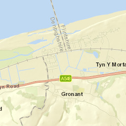 Gronant Street Map