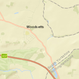 Woodsetts Street Map