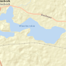 Więcbork Street Map