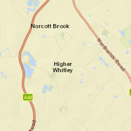 3 Village Lane, Higher Whitley, Warrington Street Map