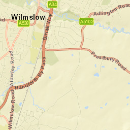 Wilmslow Street Map