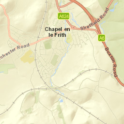 Chapel en le Frith Street Map