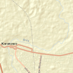 Koronowo Street Map