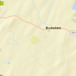 Bodedern Street Map