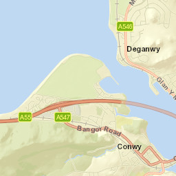 Deganwy Street Map