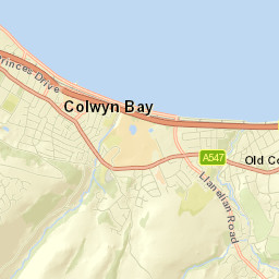 Colwyn Bay Street Map