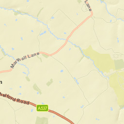 Sandle Bridge Lane, Knutsford, Cheshire East Street Map