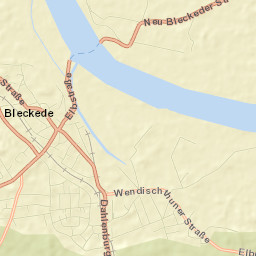 Bleckede Street Map