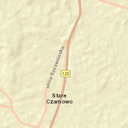 Stare Czarnowo Street Map