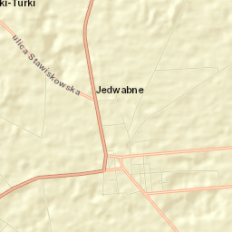 Jedwabne Street Map