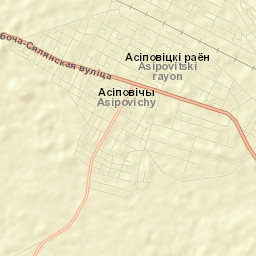 Asipovichy Street Map