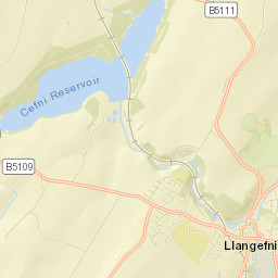 Llangefni Street Map