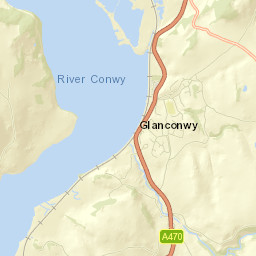 Llansantffraid Glan Conwy Street Map