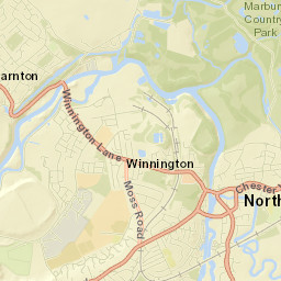 Northwich Street Map