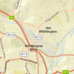 202 High Street, Old Whittington, Chesterfield Street Map