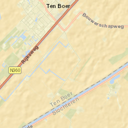 Ten Boer Street Map