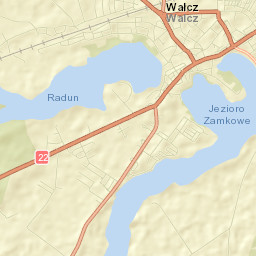 Wałcz Street Map
