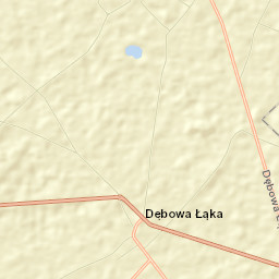 Dębowa Łąka Street Map