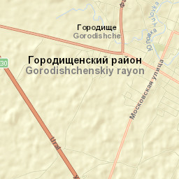 Gorodishche Street Map