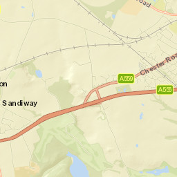 A556, Hartford, Cheshire West and Chester Street Map