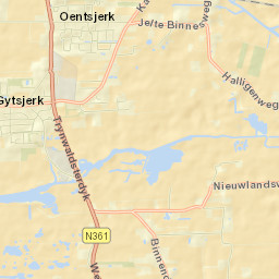 Oentsjerk Street Map