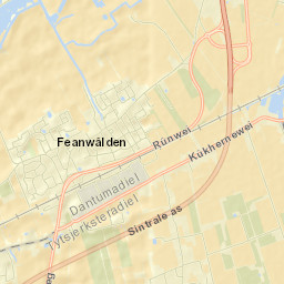 Feanwâlden Street Map