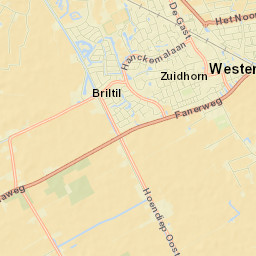 Zuidhorn Street Map