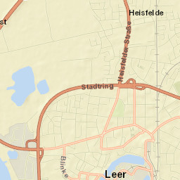 Leer Street Map