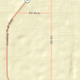 Drayton Valley Street Map