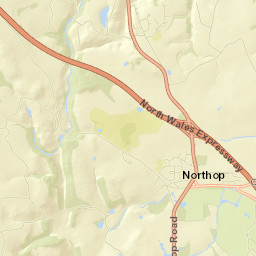North Wales Expressway, Mold, Flintshire CH7 Street Map