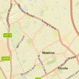 Hoole Street Map