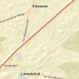 Lauenbrück Street Map