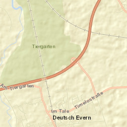 Deutsch Evern Street Map