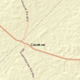 Casekow Street Map