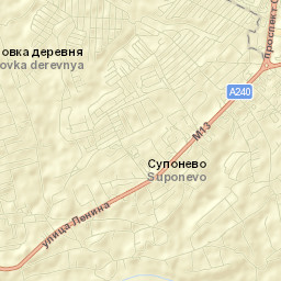 Suponevo Street Map
