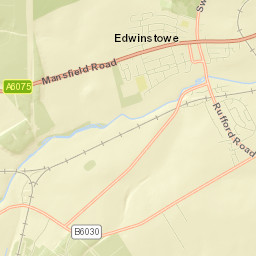 Edwinstowe Street Map