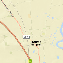 Sutton on Trent Street Map
