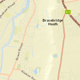 Bracebridge Heath Street Map
