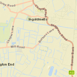 Ingoldmells Street Map