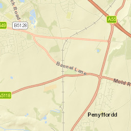 Penyffordd Street Map