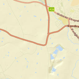 Sandy Lane, Congleton, Cheshire East CW12 Street Map