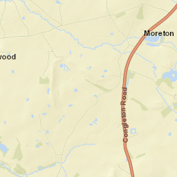 Moreton, o/s Little Moreton Hall Car Park Street Map