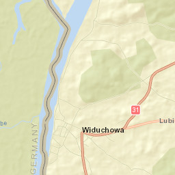 Widuchowa Street Map