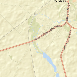 Pyrzyce Street Map