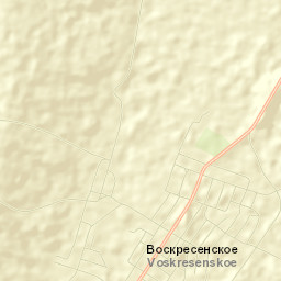 Voskresenskoye Street Map